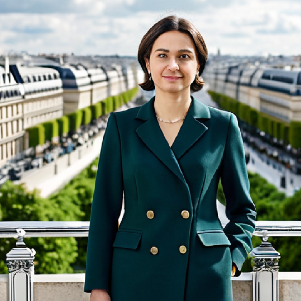Public Sector - Urban Planning**

"A female urban planner, fully clothed in a stylish but modest dress and blazer, stands confidently in front of a detailed architectural model of a Parisian district. The scene takes place in a bright, modern government office overlooking the Seine. Safe for work, appropriate content, professional, perfect anatomy, correct proportions, natural pose, well-formed hands, proper finger count, family-friendly. The model features Haussmannian buildings and green spaces, suggesting sustainable development. Parisian style, soft natural lighting."

**