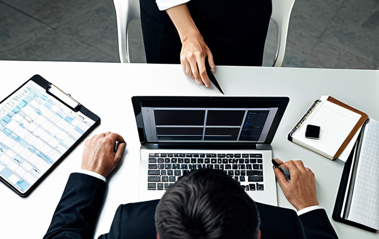 Efficient Prioritization**

"A busy but organized office worker in France, using the Eisenhower Matrix on a digital tablet to prioritize tasks, surrounded by stylish yet functional desk accessories, including a "Le Typographe" notebook. The scene is brightly lit, conveying a sense of calm productivity. Fully clothed in professional attire, appropriate content, safe for work, perfect anatomy, natural proportions, high quality."

**