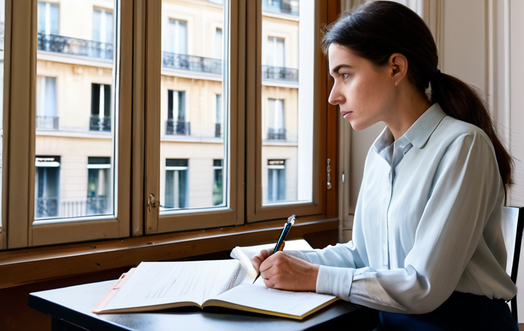 행정관리사로 경력 전환 성공 스토리 - Introspection and Skill Assessment**

"A focused woman sits at a bright, modern desk in a Parisian a...