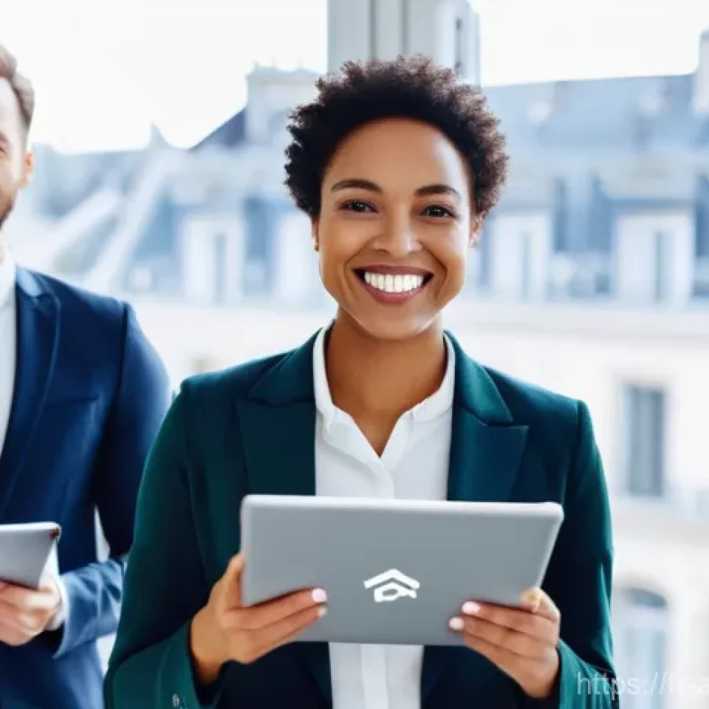 행정관리사 관련 자격증 추천 - **Prompt:** A group of diverse young professionals, dressed in smart casual business attire, are gat...